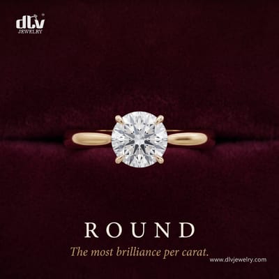 Six diamond shapes, and what each one actually does.

Round — the most brilliance per carat. The safe answer, for good r