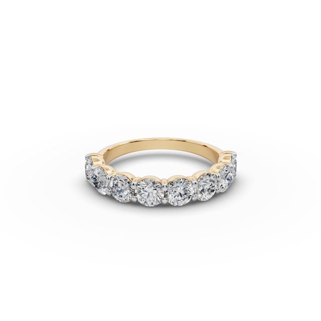 Golden Reverie Round Lab-Grown Diamond Bands Ring in yellow gold, set with lab-grown diamonds