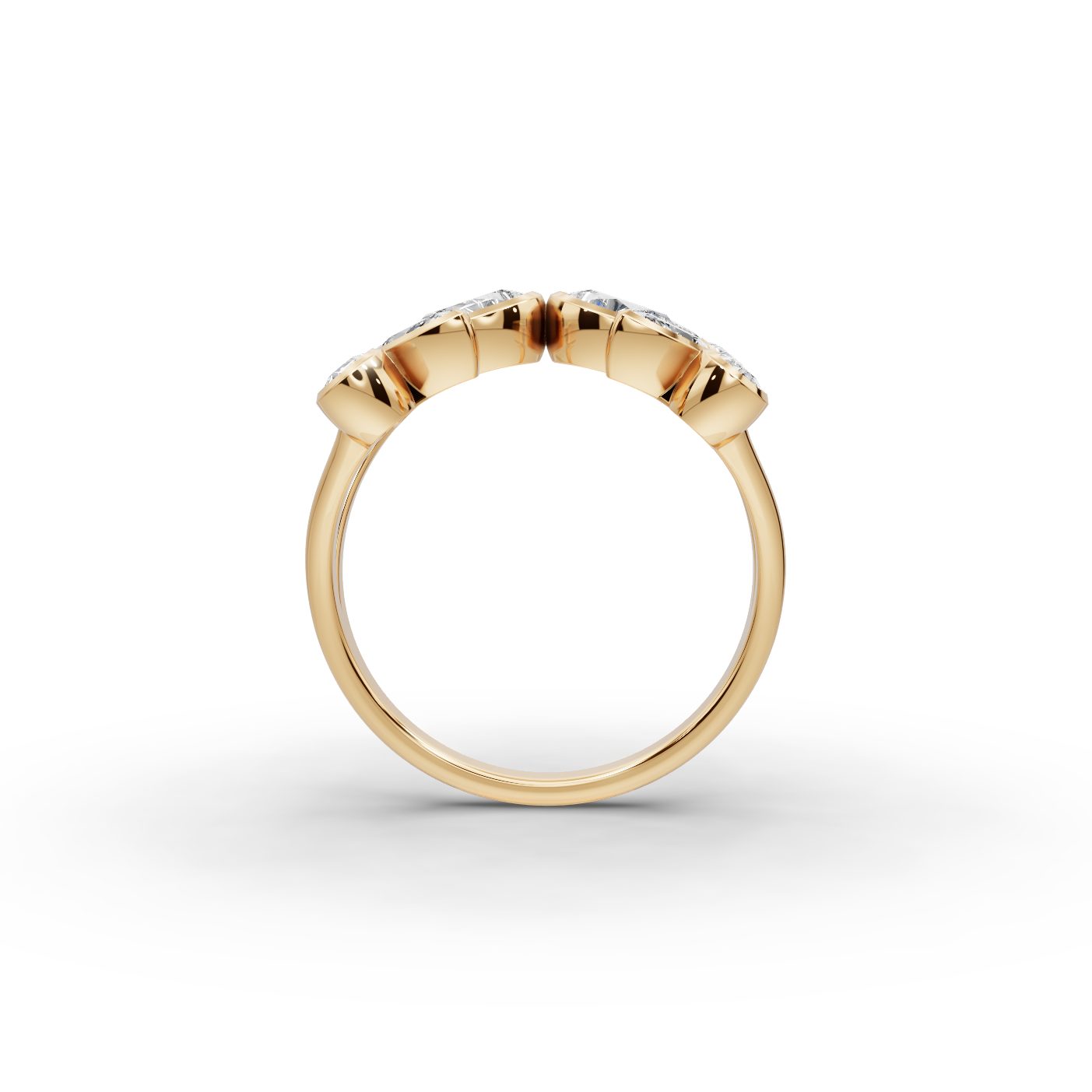 Royal Glow Pear Lab-Grown Diamond Cocktail Ring in yellow gold