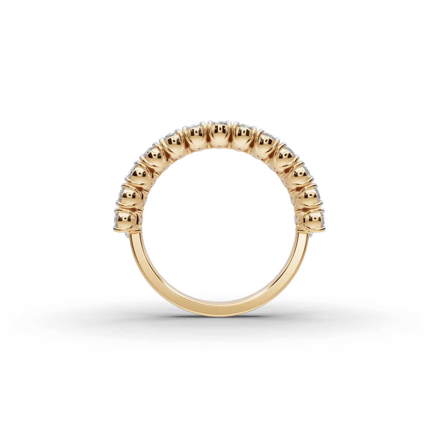 Celestial Bloom Pear Lab-Grown Diamond Bands Ring in yellow gold