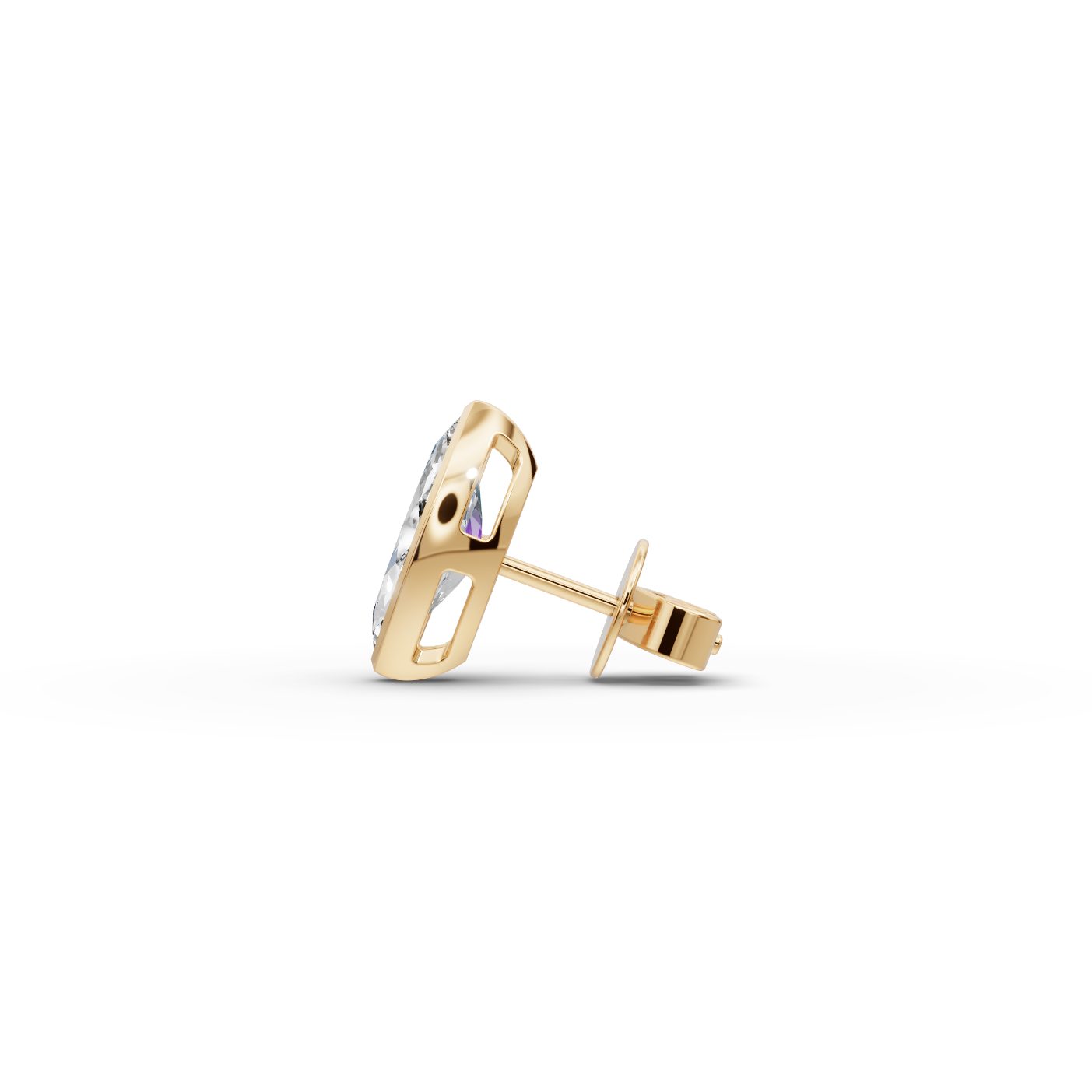 Opulent Sparkle Marquise Lab-Grown Diamond Studs Earring in yellow gold