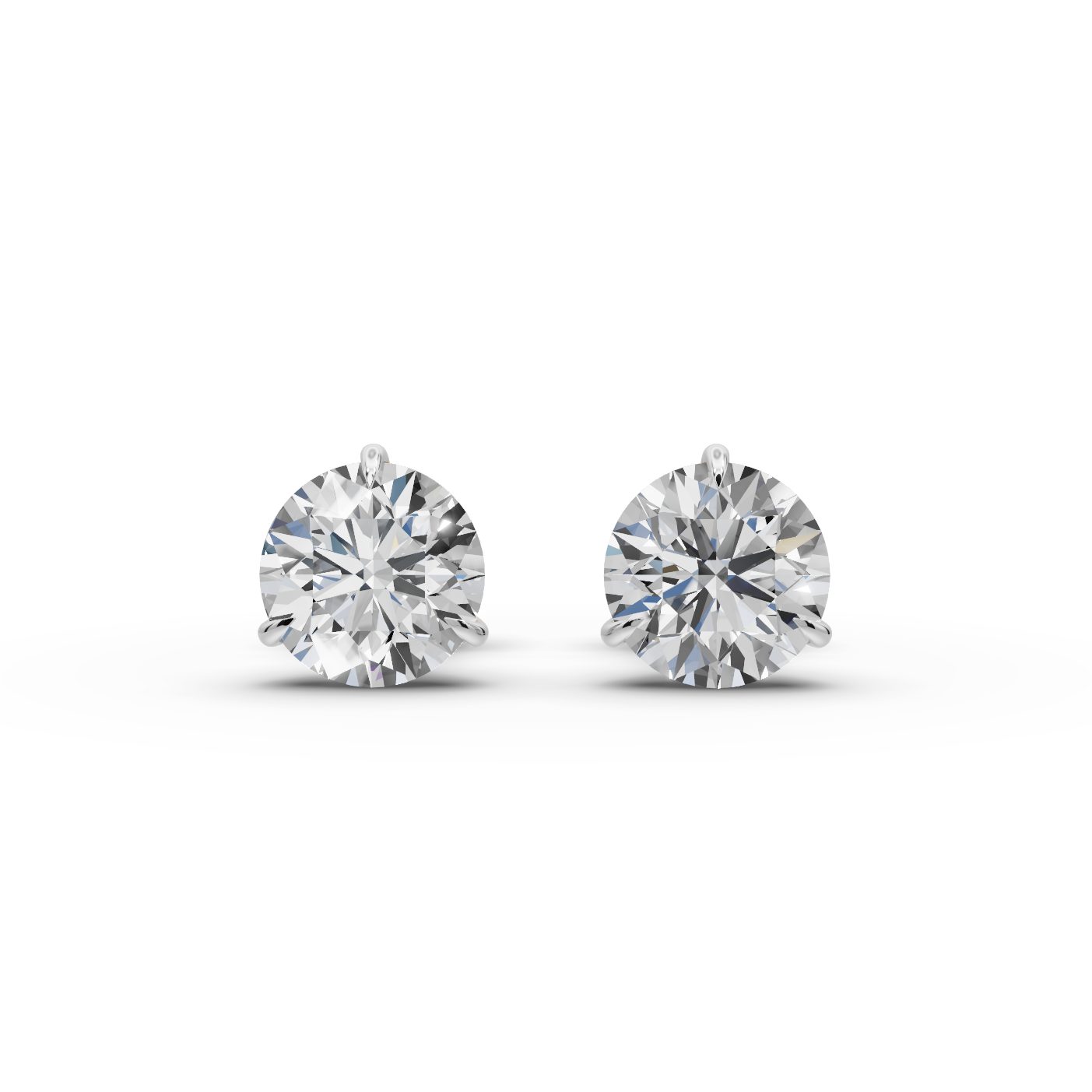 Iconic Ember Round Lab-Grown Diamond Studs Earring in yellow gold