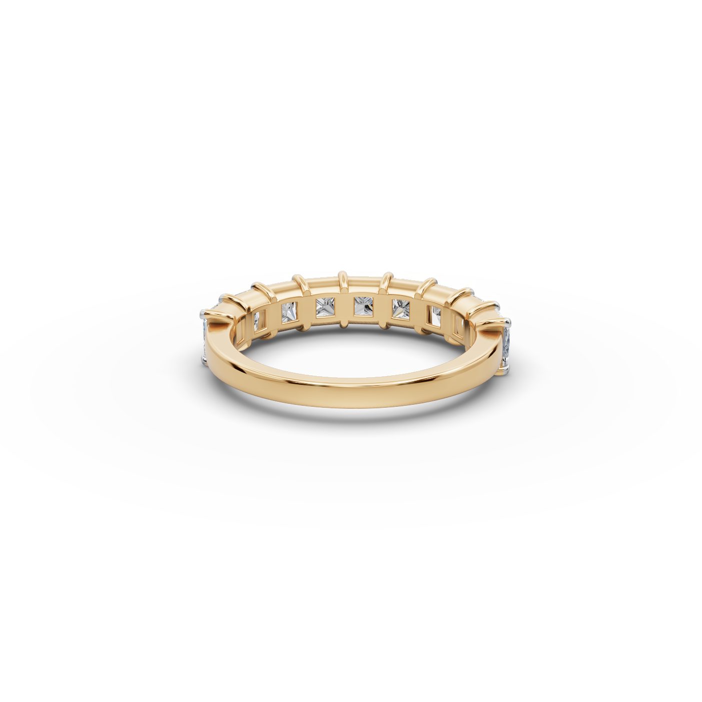 Morning Trail Princess Lab-Grown Diamond Bands Ring in yellow gold