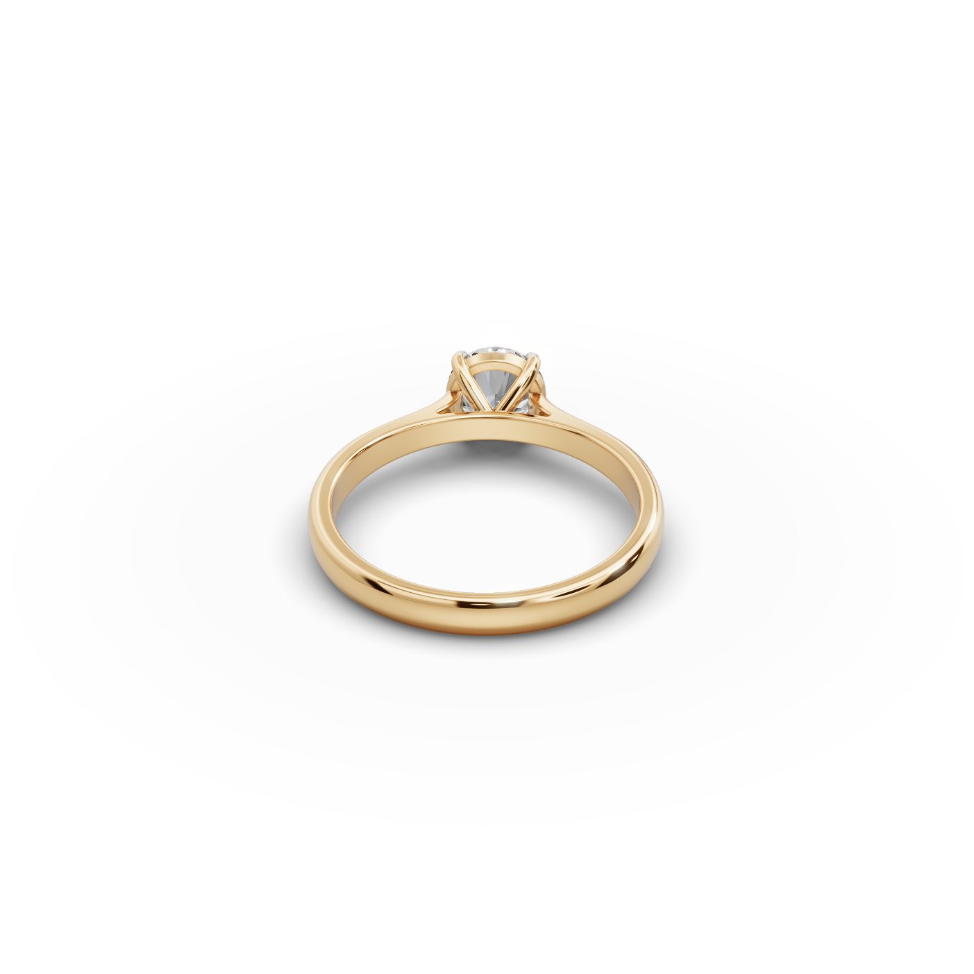 Brilliant Promise Round Lab-Grown Diamond Solitaire Ring in yellow gold