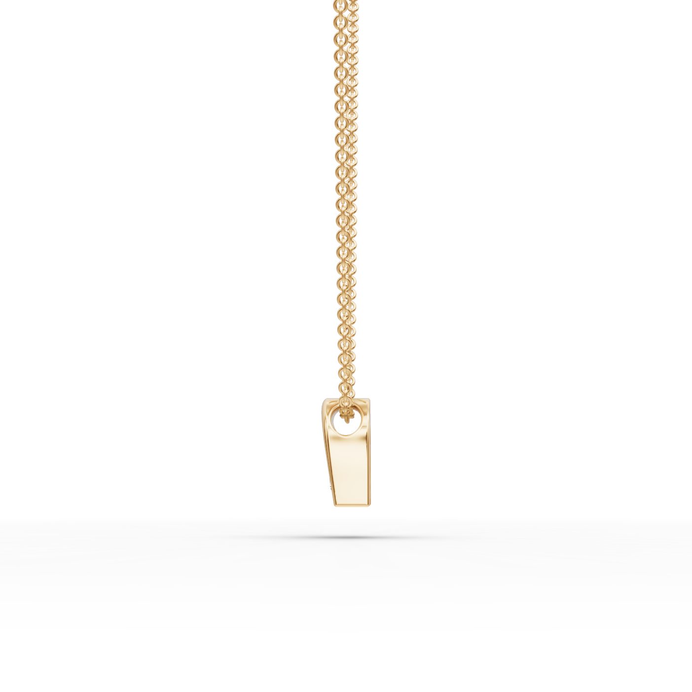 Eternal Dew Round Lab-Grown Diamond Solitaire Pendant in yellow gold