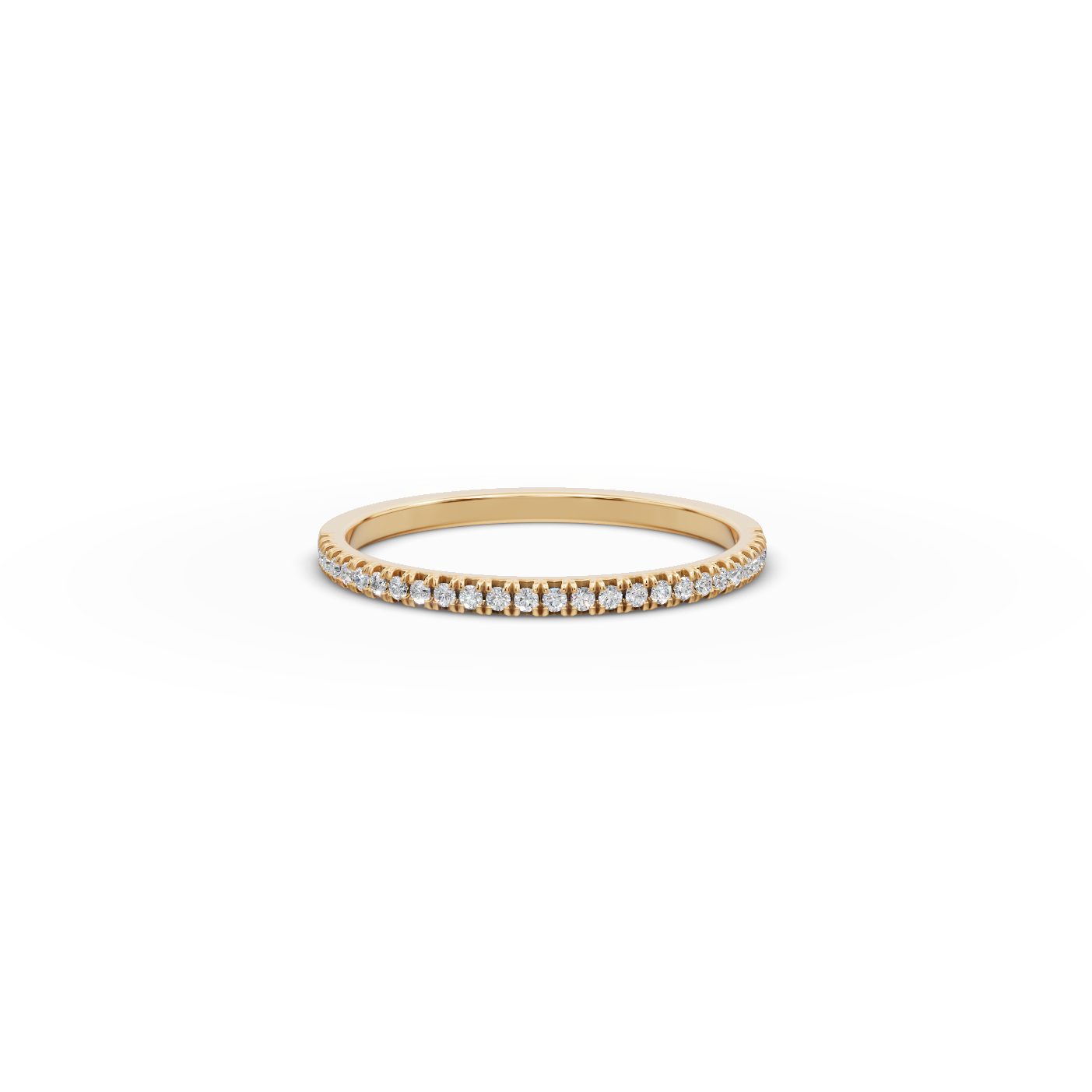Classic Reverie Round Lab-Grown Diamond Eternity Ring in yellow gold, set with lab-grown diamonds