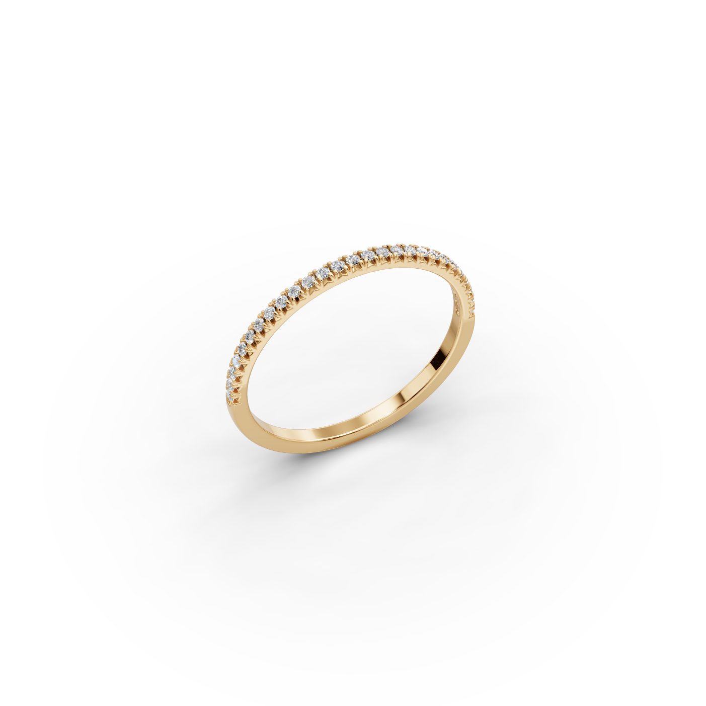 Classic Reverie Round Lab-Grown Diamond Eternity Ring in yellow gold