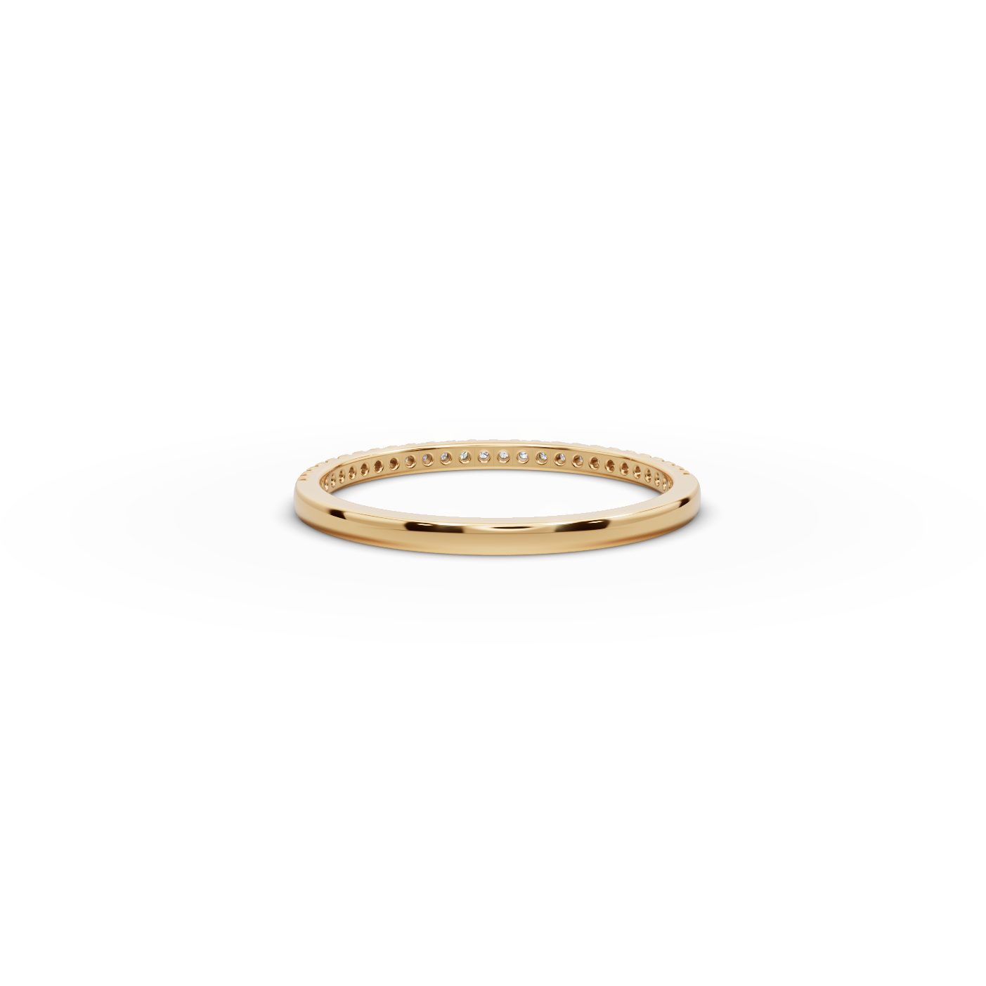 Classic Reverie Round Lab-Grown Diamond Eternity Ring in yellow gold
