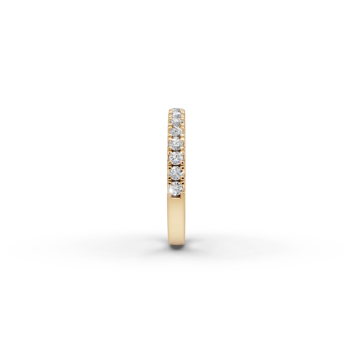 Elegant Promise Round Lab-Grown Diamond Eternity Ring in yellow gold
