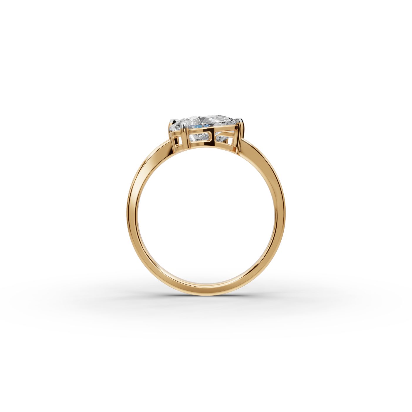 Majestic Reverie Pear Lab-Grown Diamond Two Stone Toi Et Moi in yellow gold