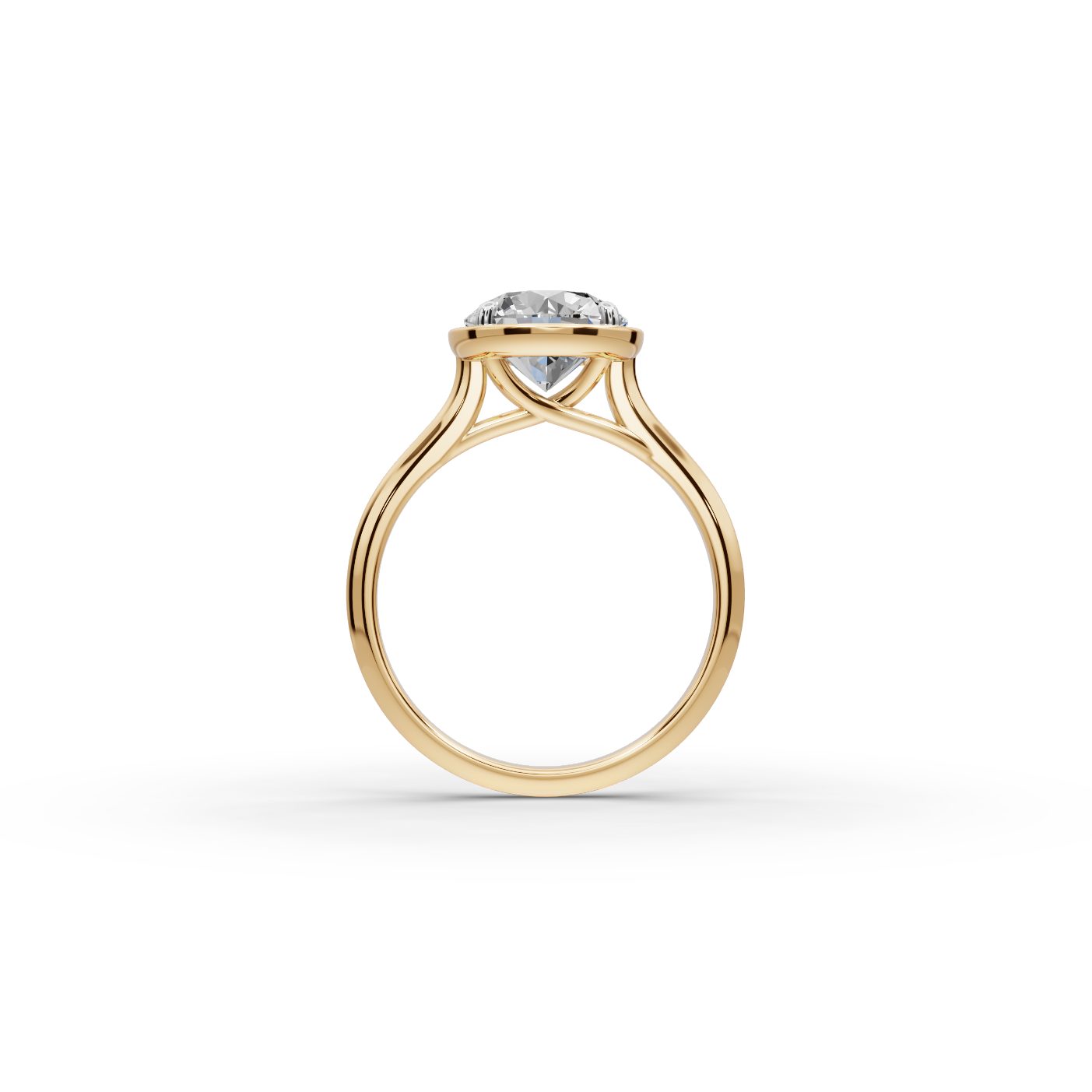 Eternal Light Round Lab-Grown Diamond Solitaire Ring in yellow gold