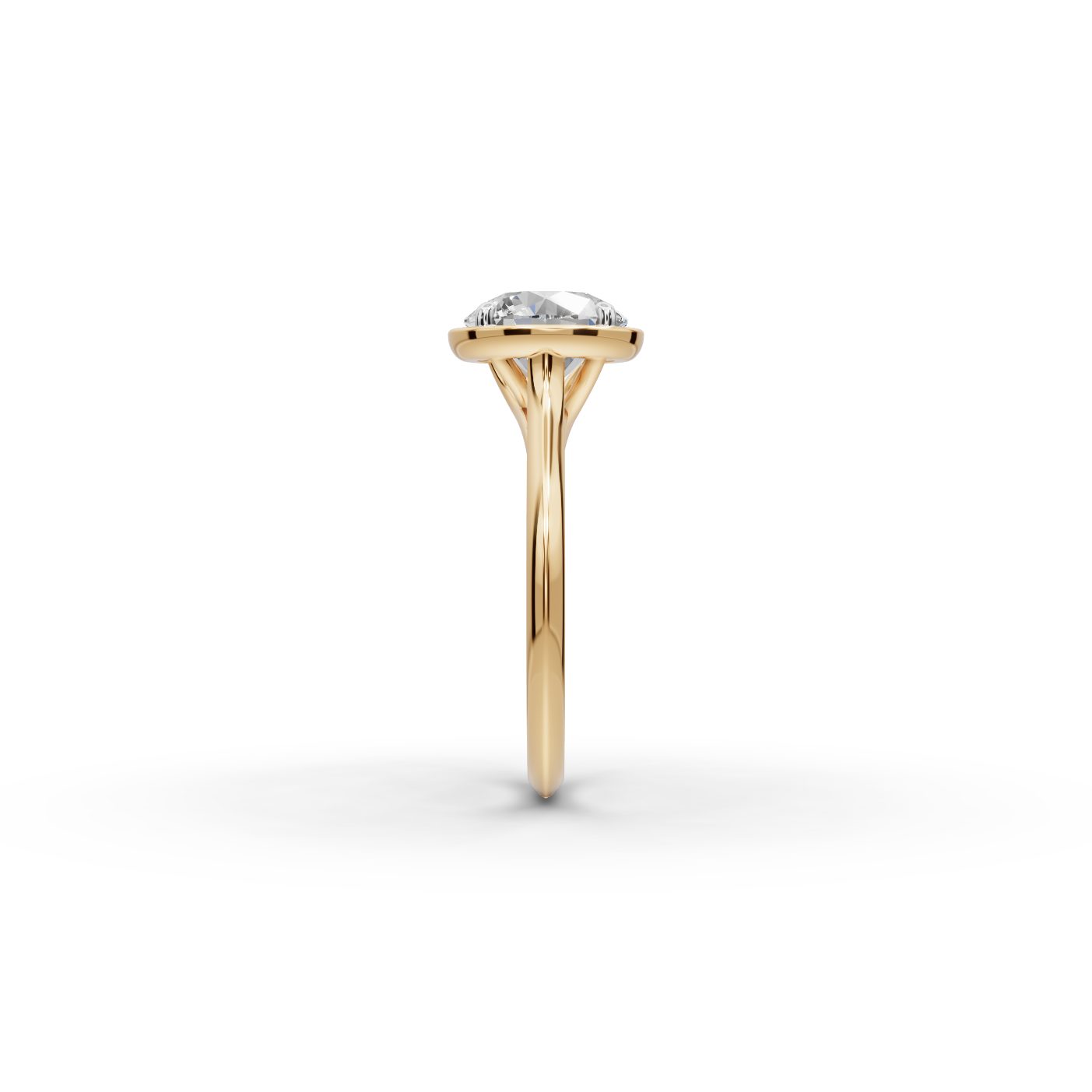 Eternal Light Round Lab-Grown Diamond Solitaire Ring in yellow gold