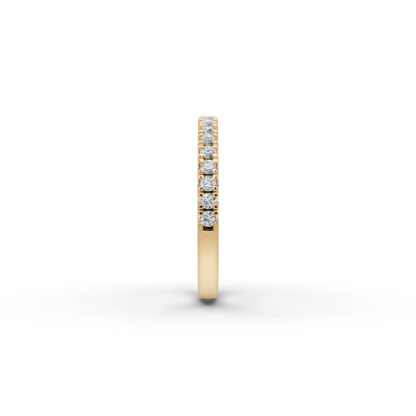 Classic Whisper Round Lab-Grown Diamond Eternity Ring in yellow gold