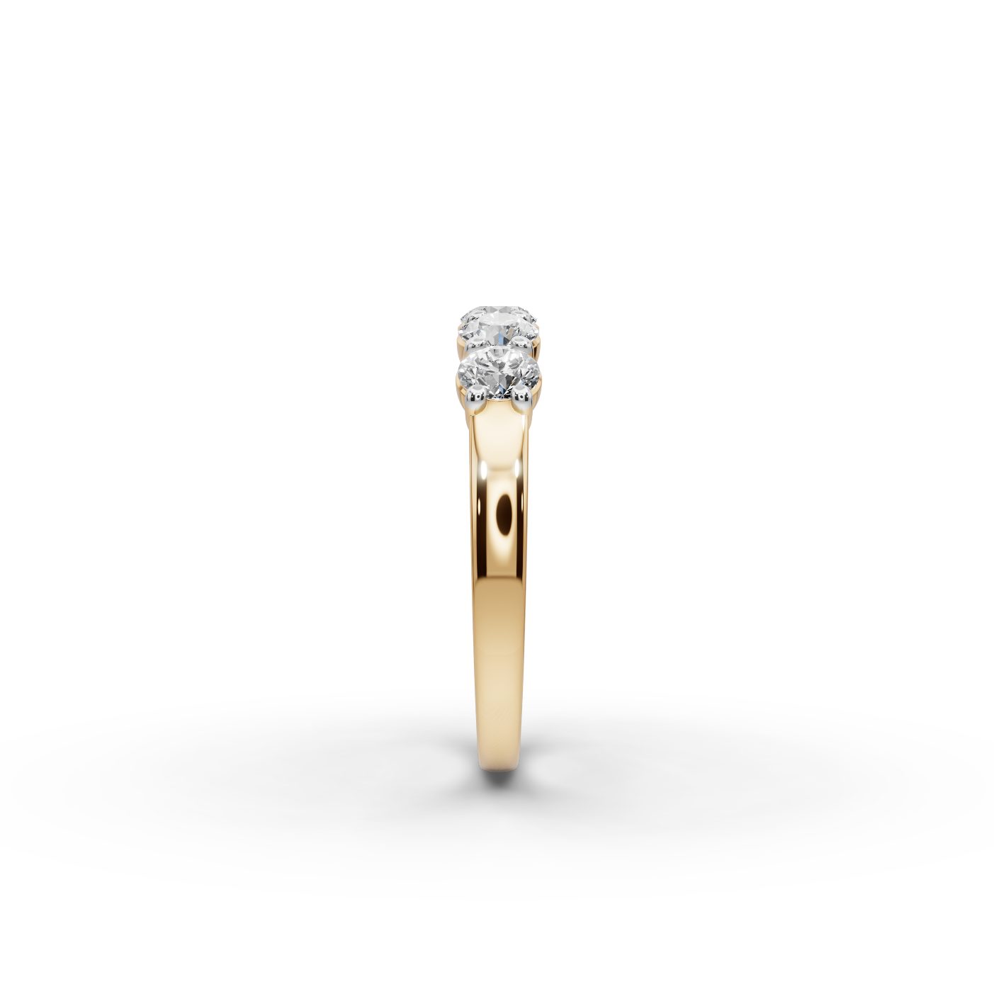 Opulent Muse Round Lab-Grown Diamond Five Stone Ring in yellow gold