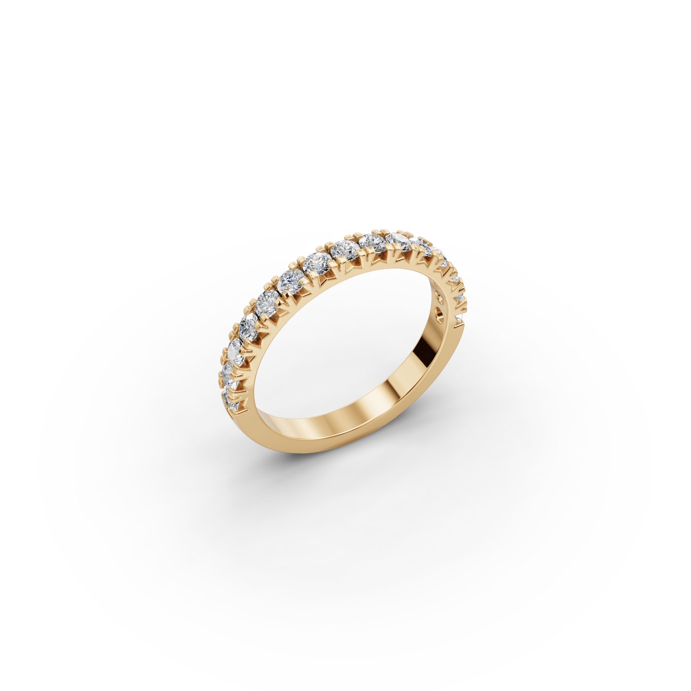 Endless Reverie Round Lab-Grown Diamond Eternity Ring in yellow gold