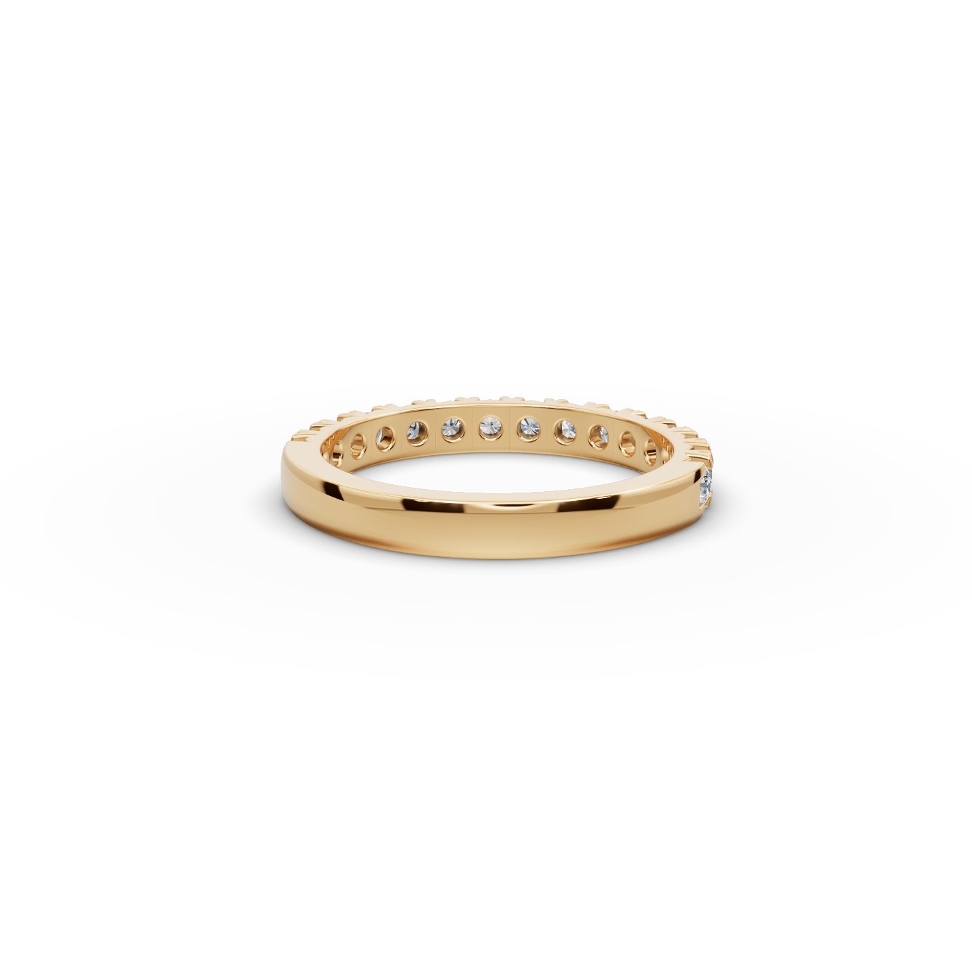 Endless Reverie Round Lab-Grown Diamond Eternity Ring in yellow gold