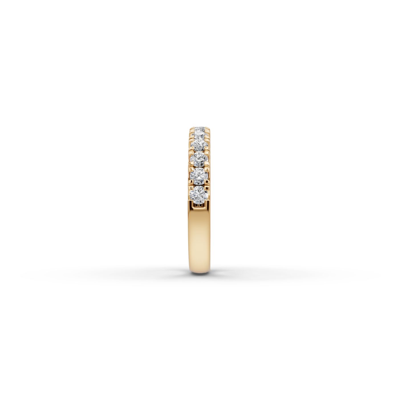 Infinite Signature Round Lab-Grown Diamond Eternity Ring in yellow gold