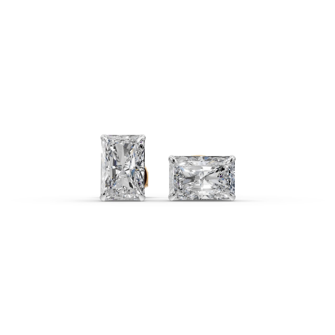 Classic Glow Radiant Lab-Grown Diamond Studs Earring in yellow gold