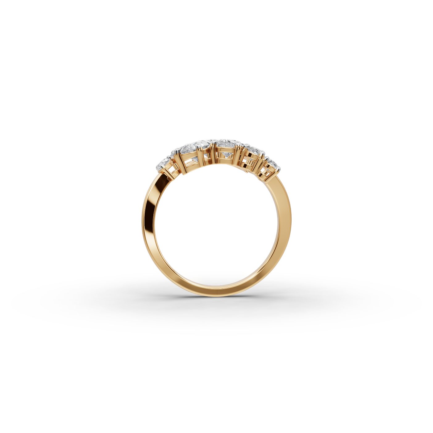 Brilliant Reverie Pear Lab-Grown Diamond Cocktail Ring in yellow gold