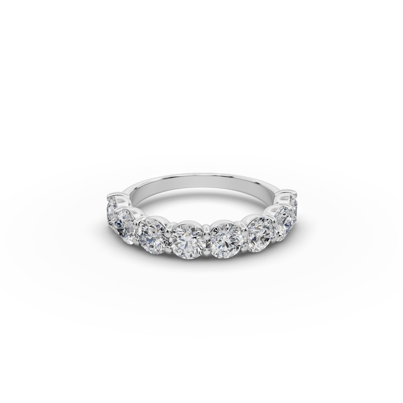 Golden Reverie Round Lab-Grown Diamond Bands Ring in white gold