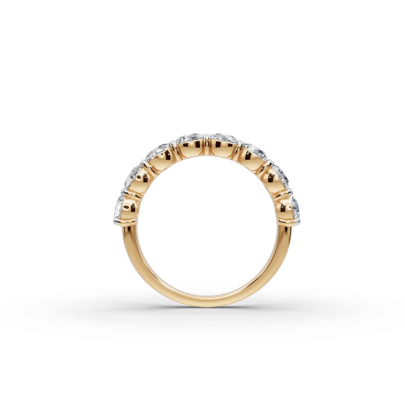 Golden Reverie Round Lab-Grown Diamond Bands Ring in yellow gold