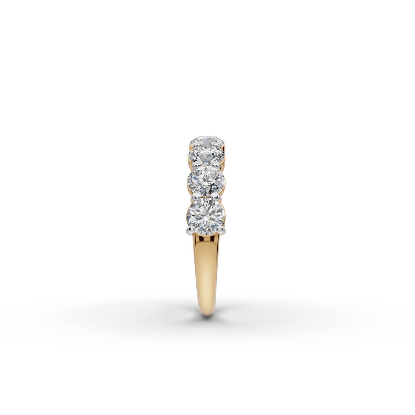 Golden Reverie Round Lab-Grown Diamond Bands Ring in yellow gold