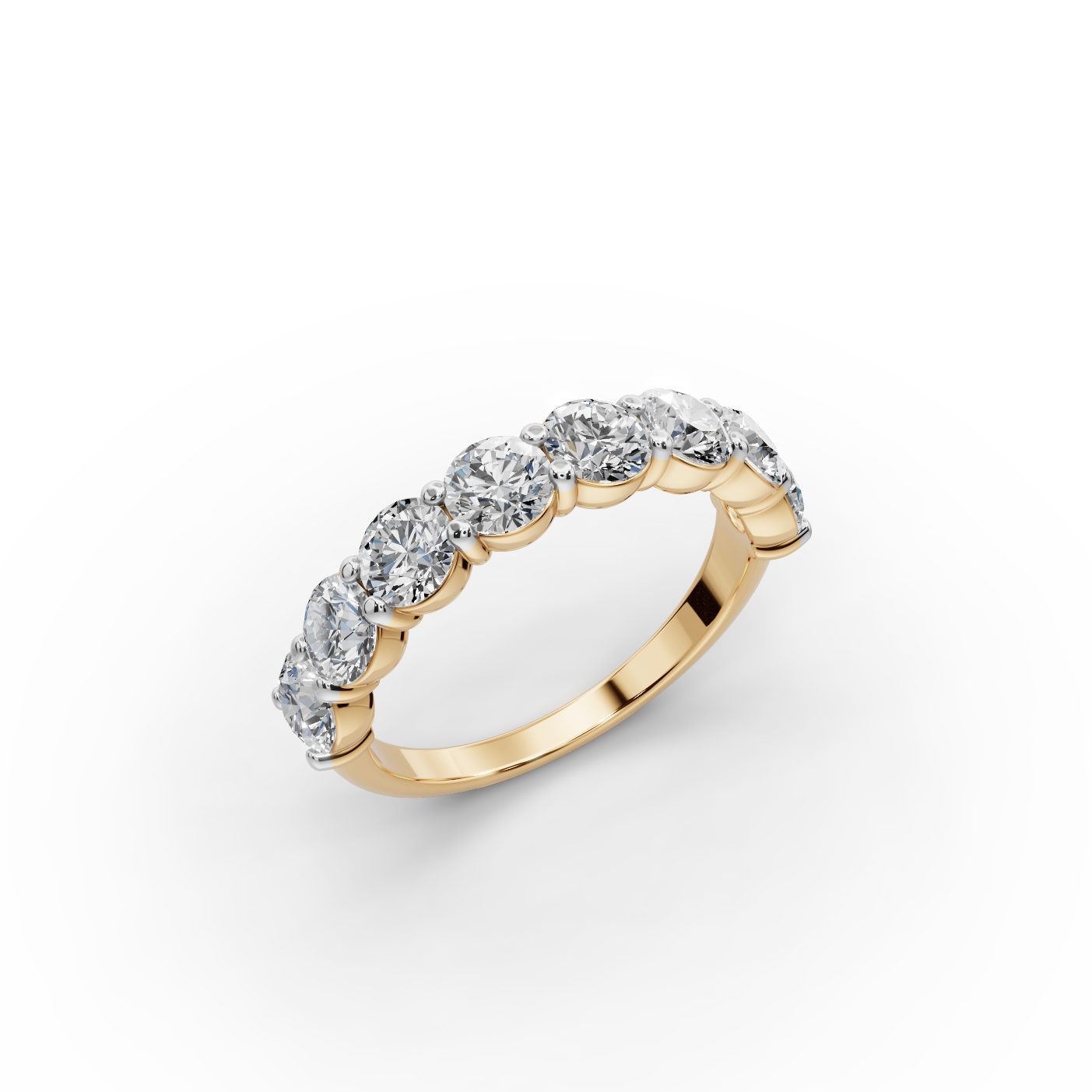 Golden Reverie Round Lab-Grown Diamond Bands Ring in yellow gold