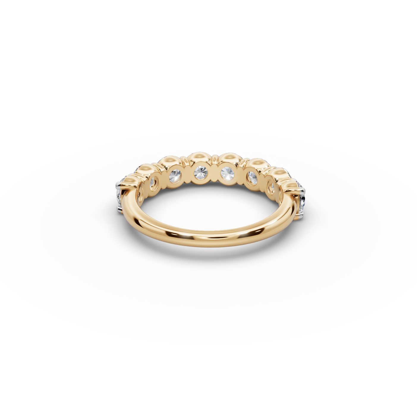 Golden Reverie Round Lab-Grown Diamond Bands Ring in yellow gold