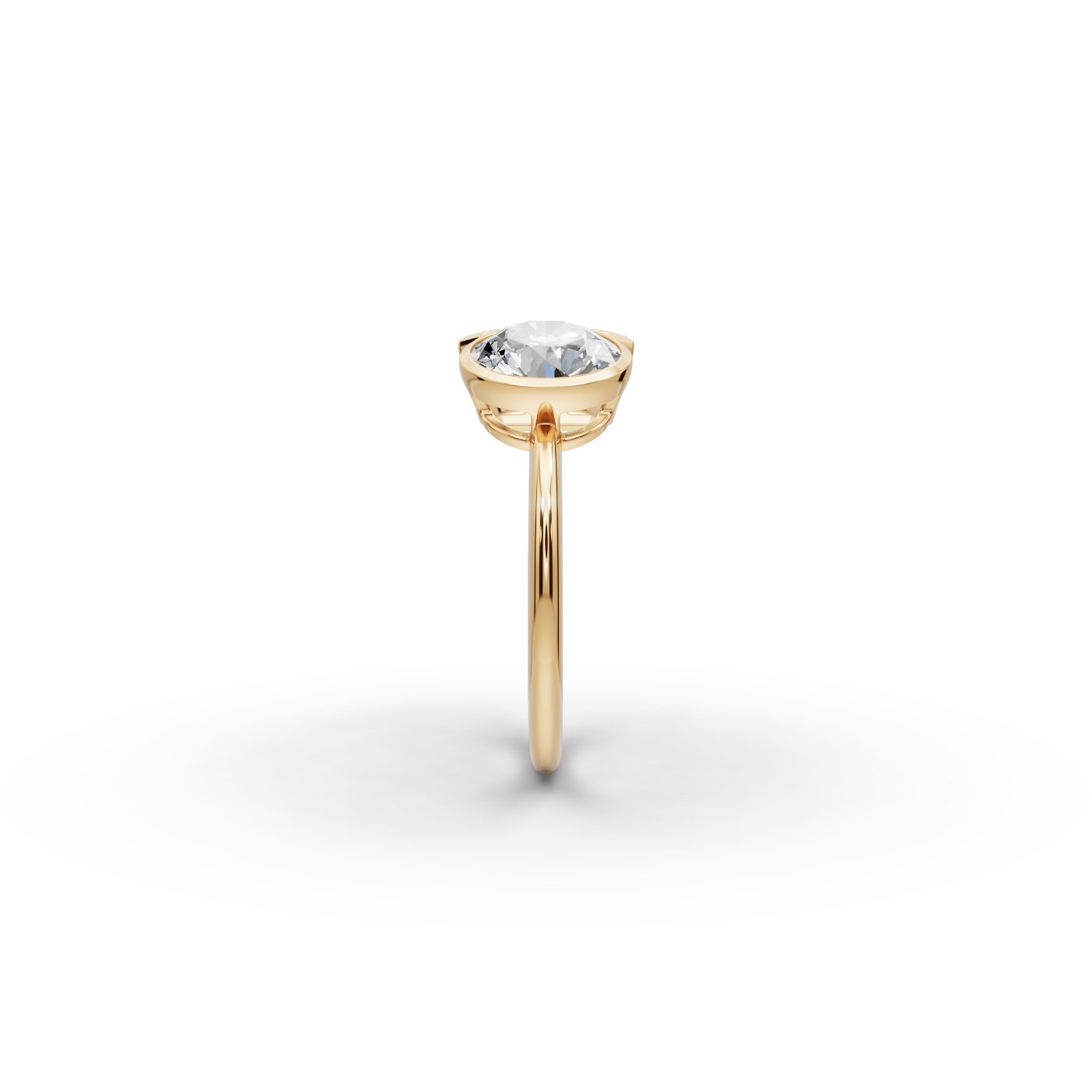 Delicate Promise Round Lab-Grown Diamond Two Stone Toi Et Moi in yellow gold