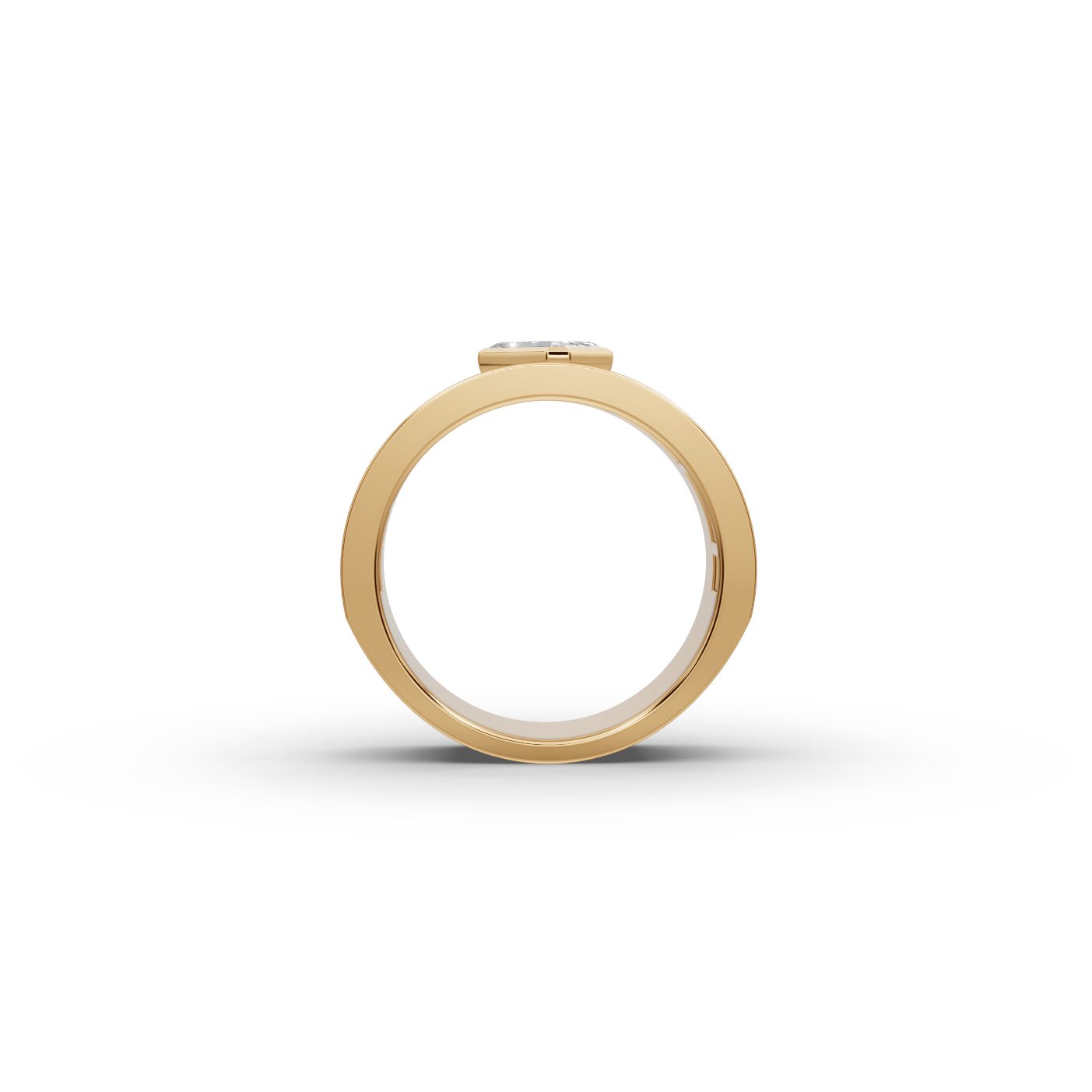 Enduring Light Princess Lab-Grown Diamond Bands Ring in yellow gold
