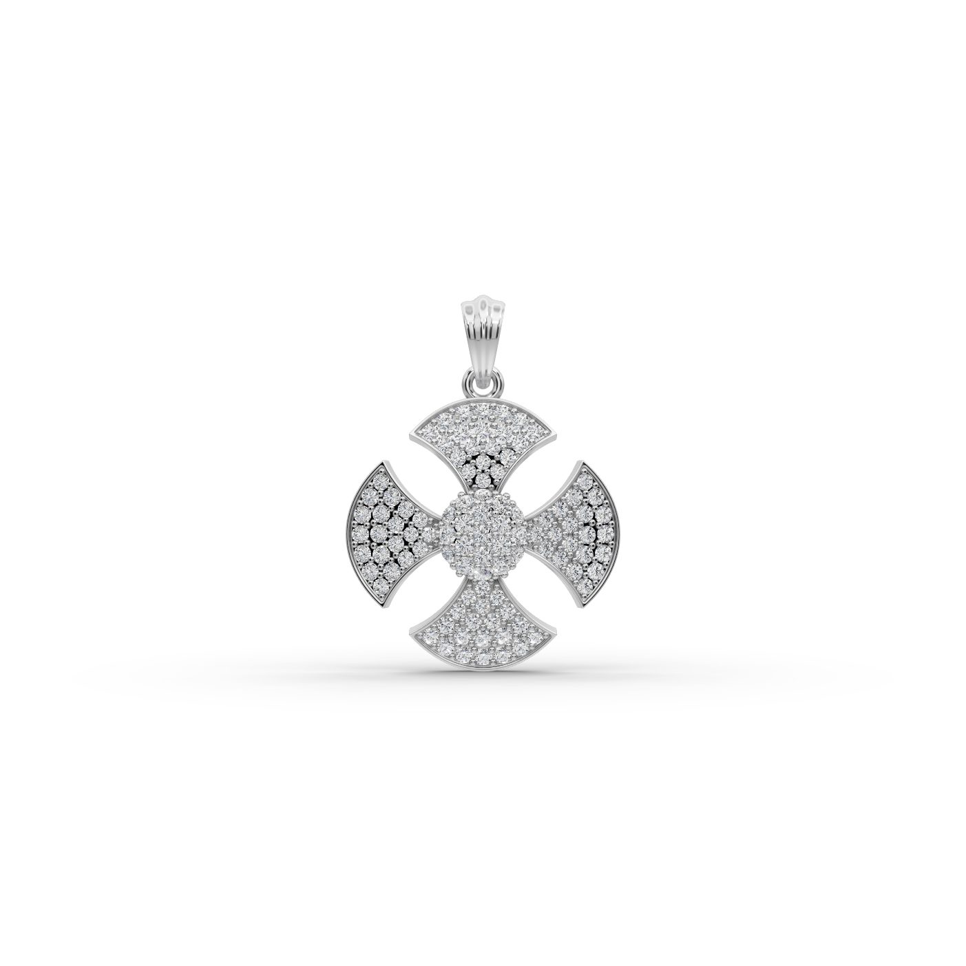 Endless Muse Cross Lab-Grown Diamond Pendant in white gold