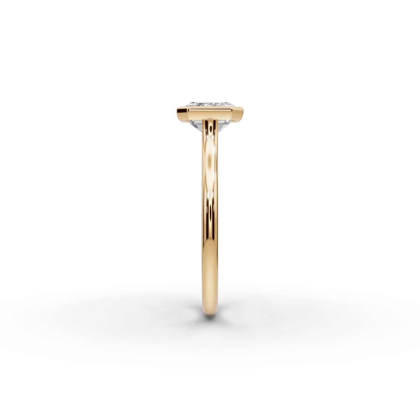 Royal Ember Emerald Lab-Grown Diamond Solitaire Ring in yellow gold