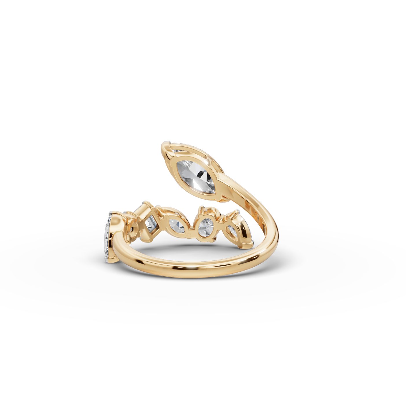 Golden Reverie Marquise Lab-Grown Diamond Cocktail Ring in yellow gold