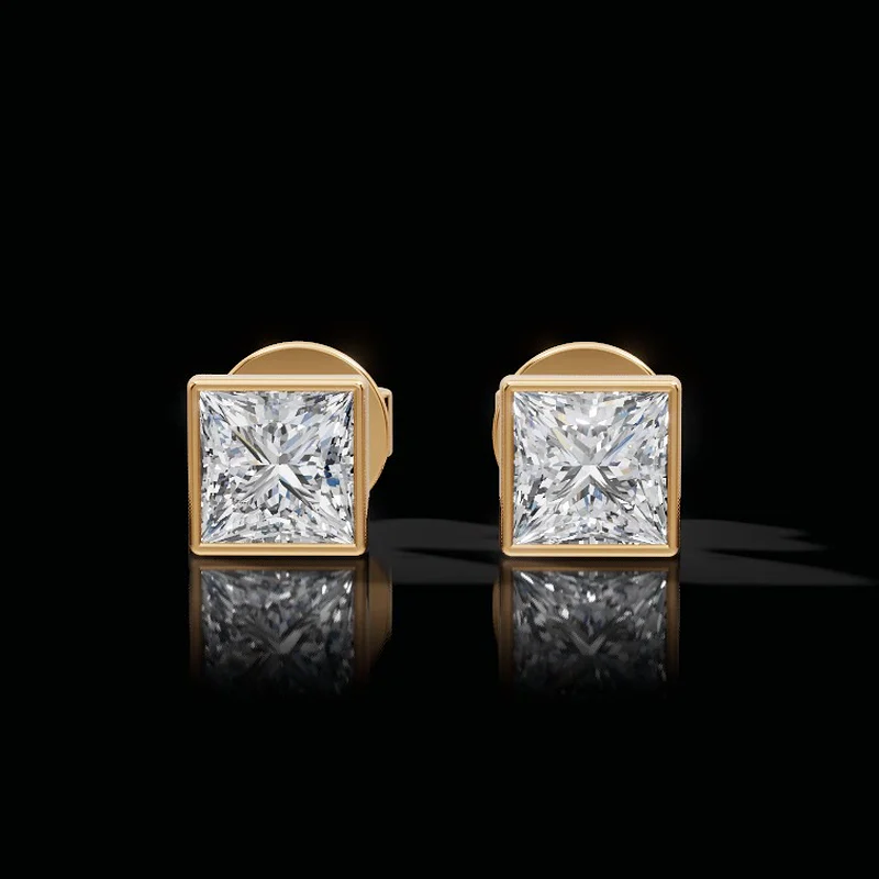 Royal Trail Princess Lab-Grown Diamond Studs Earring