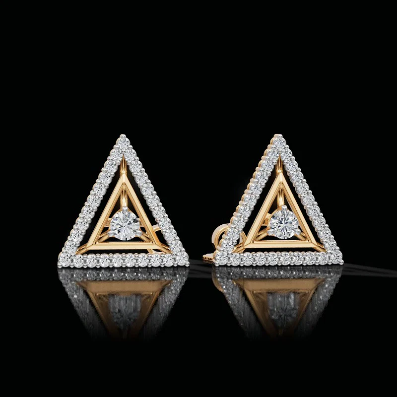 Morning Glow Round Lab-Grown Diamond Studs Earring